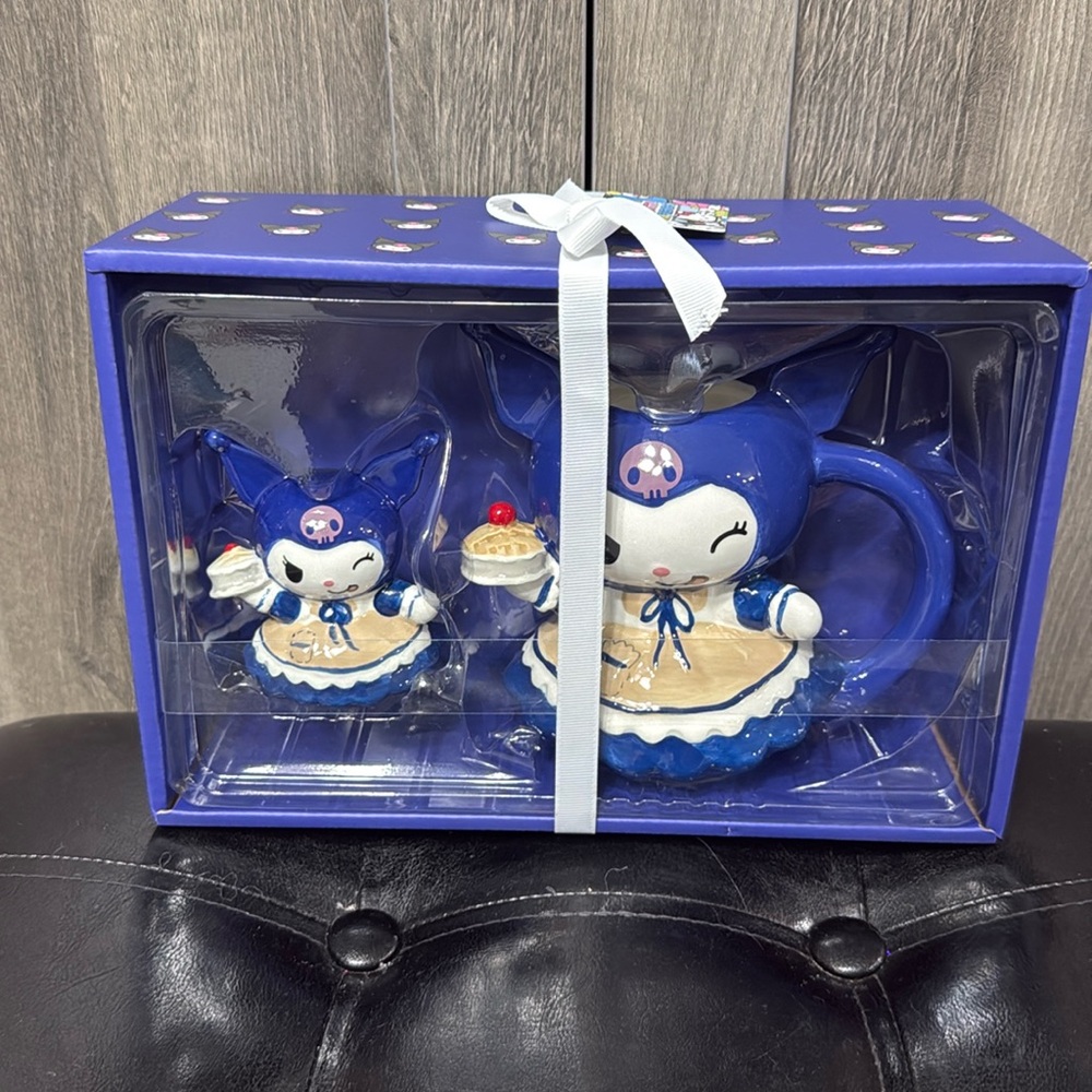 Blue Sky Clayworks Hello Kitty & Friends Kuromi Mug & Matching Mini Figurine Set